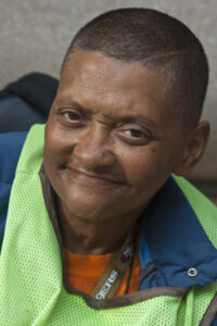 Photo of Veda Simpson by Jane Cave