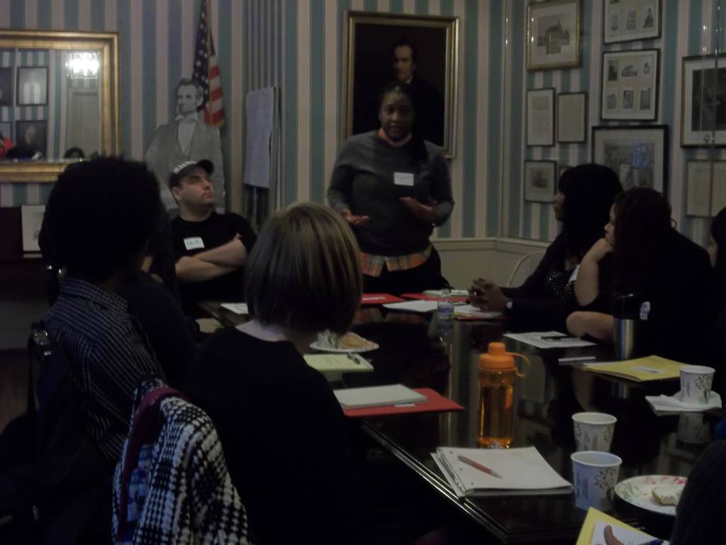 Service Providers Discuss Stories With Participants