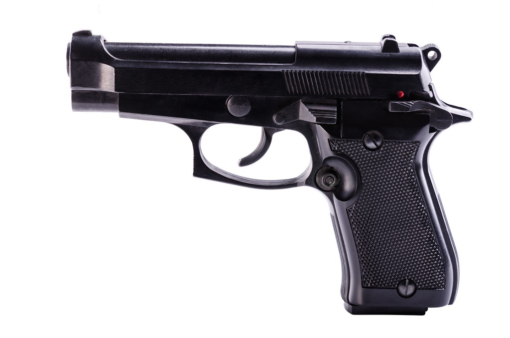 firearms gun on a white background