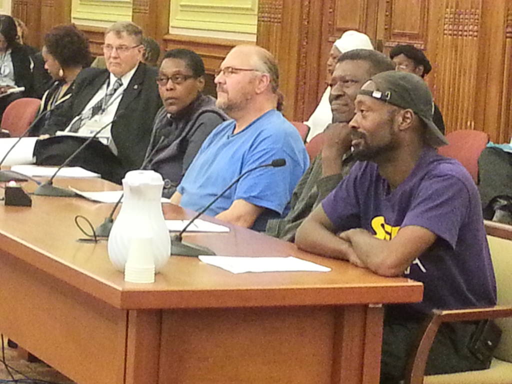 Witnesses speaking at hearing