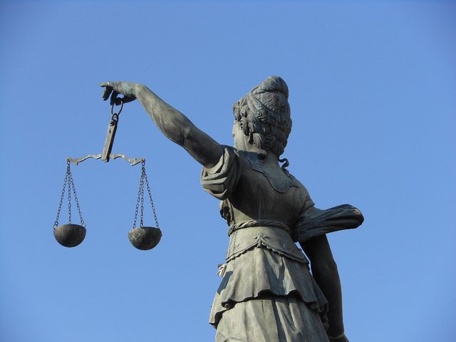 Image of Lady Justice.
