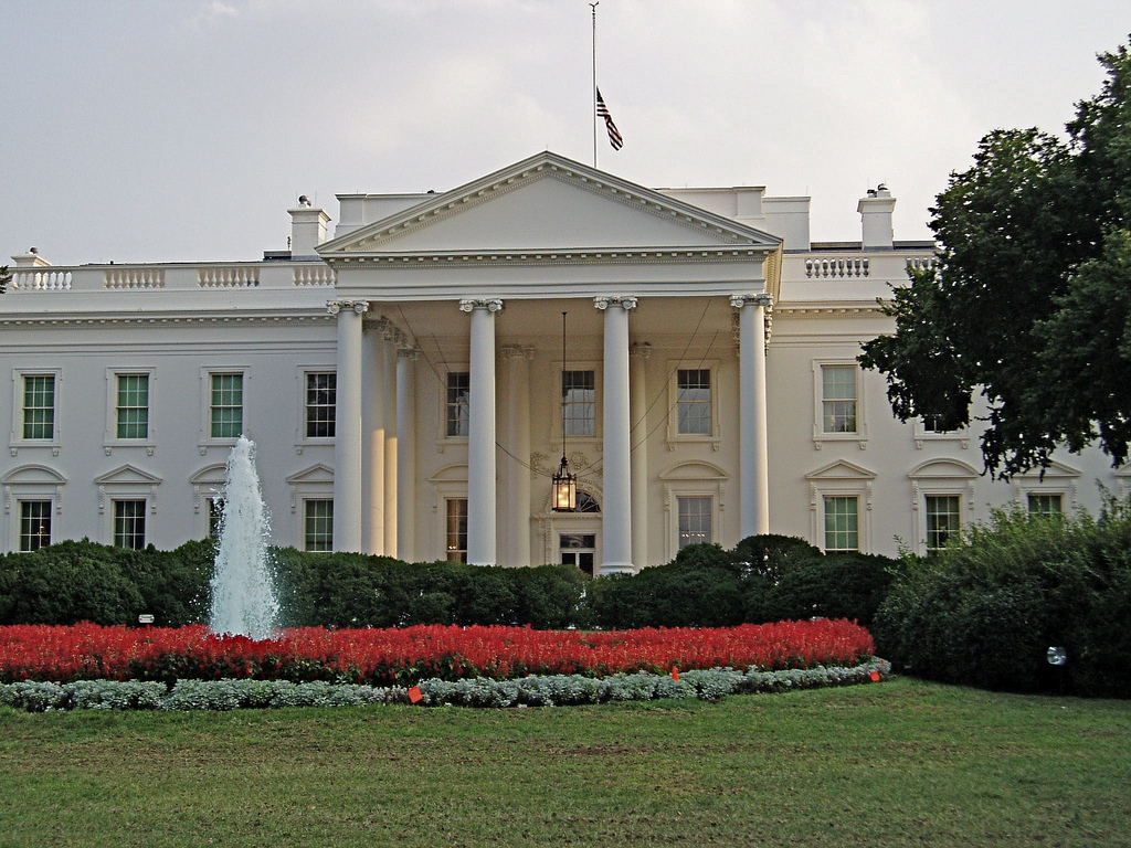 A photo of the White House