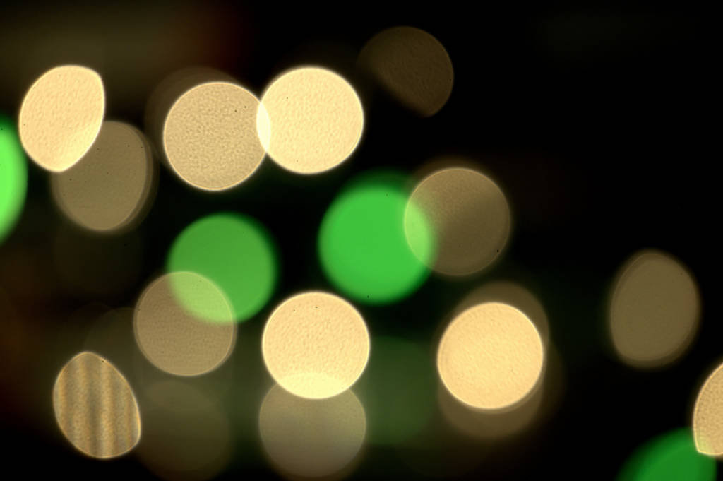 Green and white lights