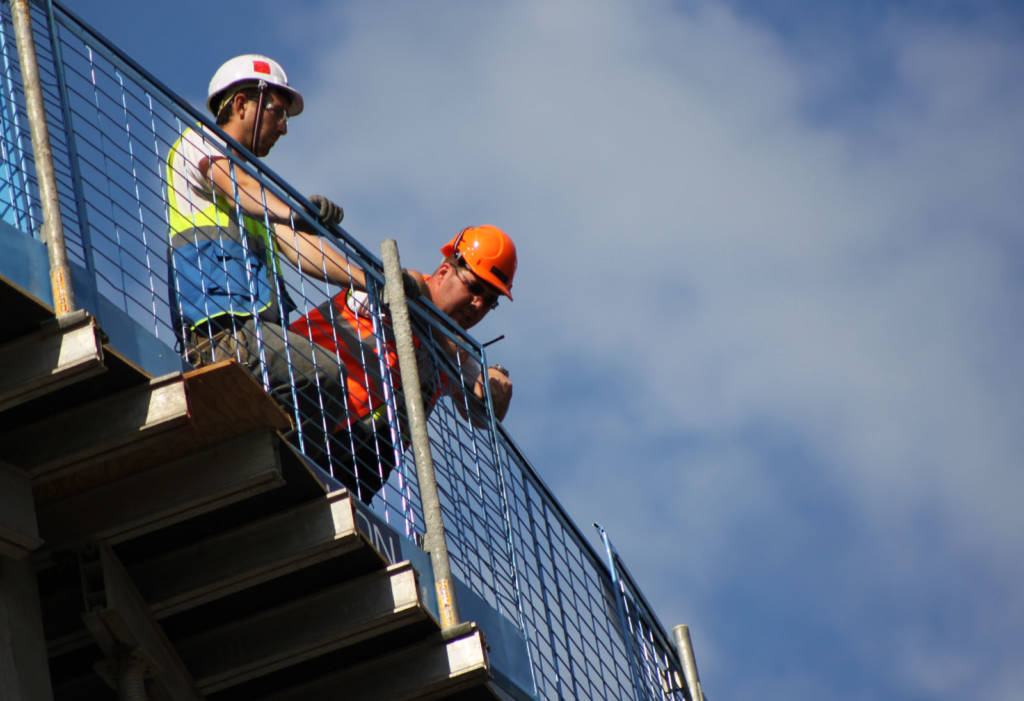 A photo of construction workers.