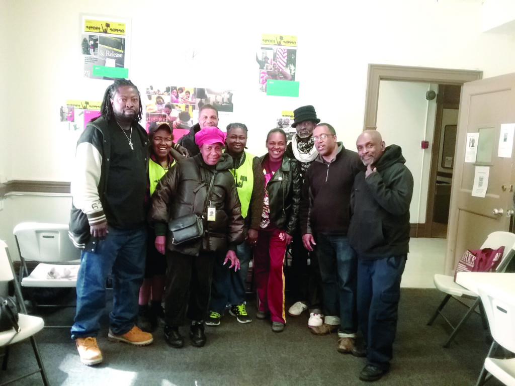 A photo of Street Sense's FACE Group.