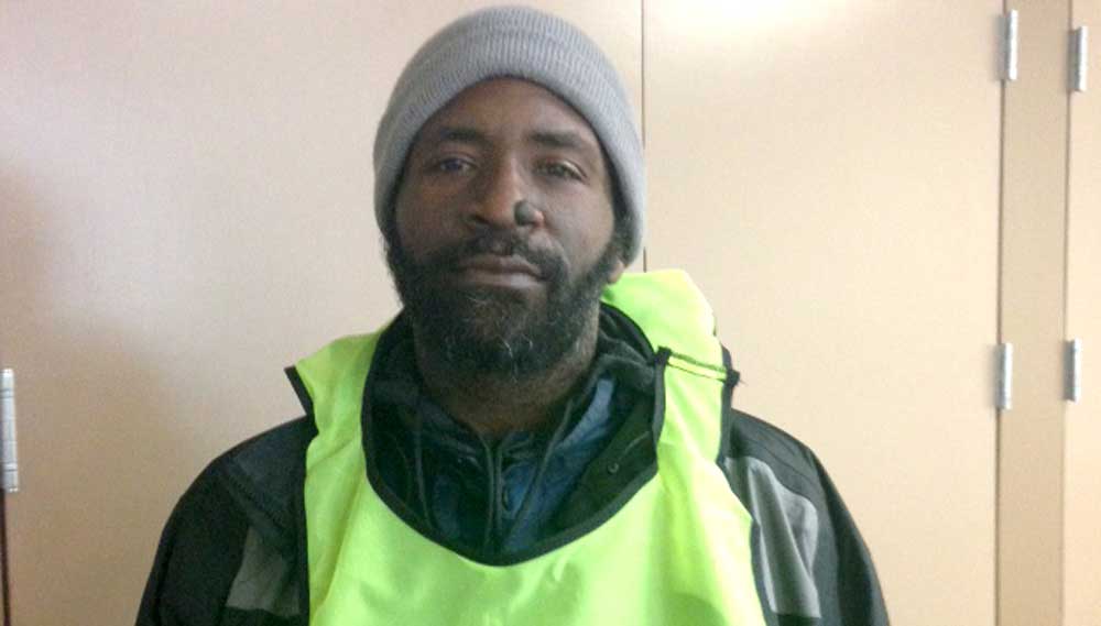 A photo of Damon Smith in his Street Sense vest