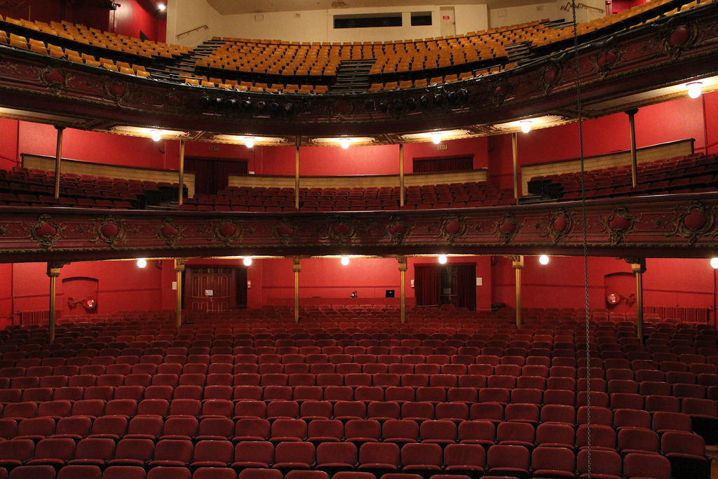 The inside of an opera house