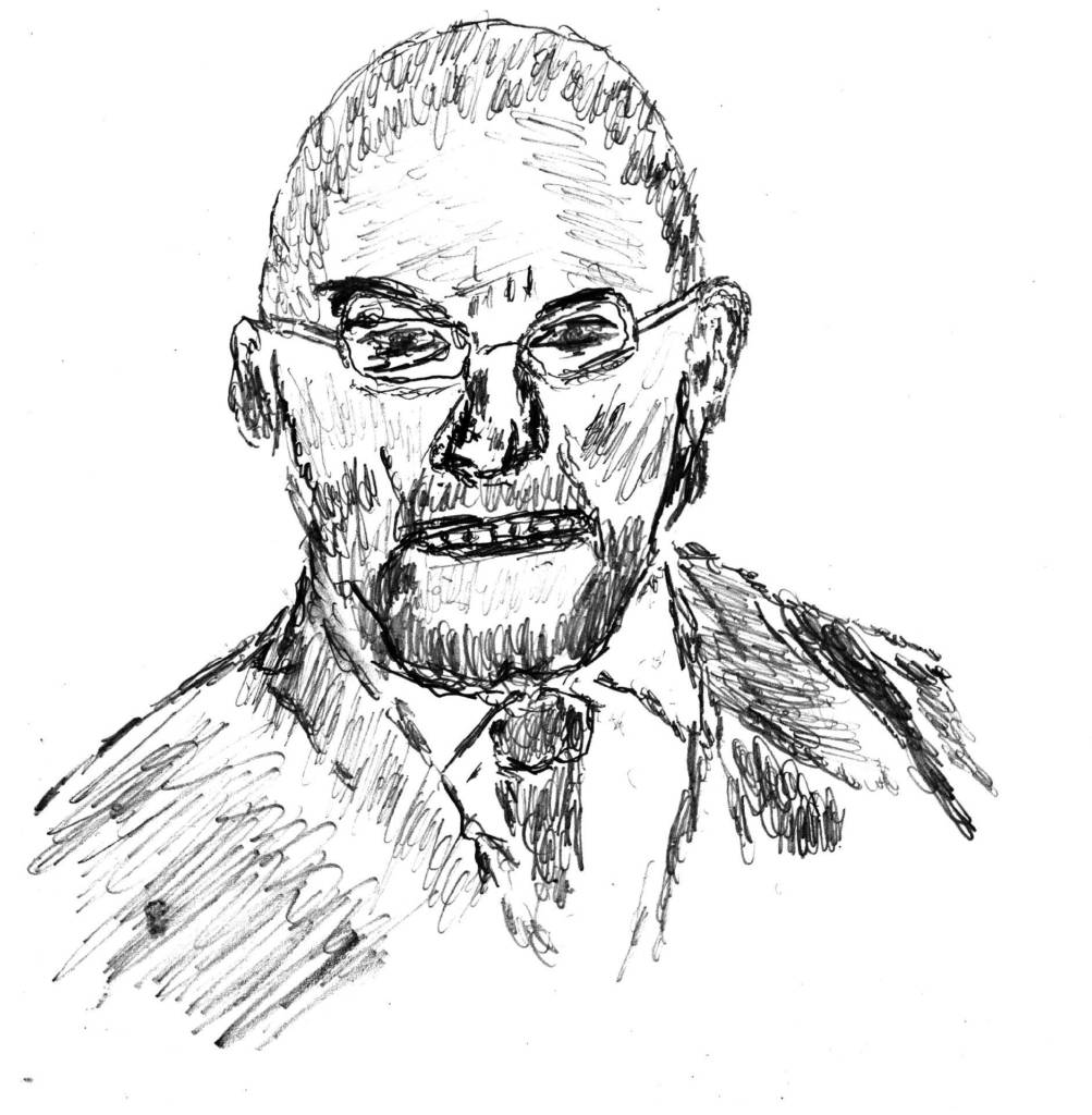 A drawing of Jim Vance