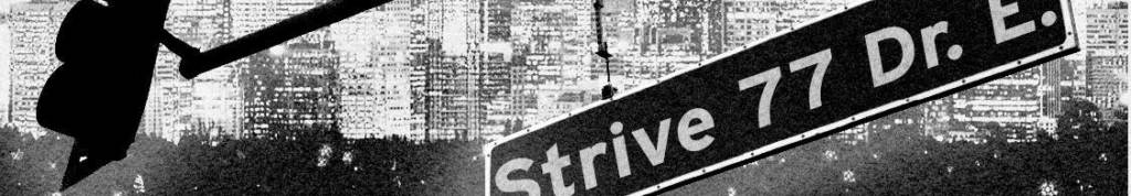 A high contrast image of a street sign