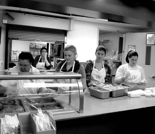 As part of National Hunger and Homelessness Awareness Week, a group of University of Maryland students prepared lunch at Community Vision, a center that provides supportive services, education and training to homeless men and women in Silver Spring Maryland. The students were all a part of the Beyond the Classroom program at the university.