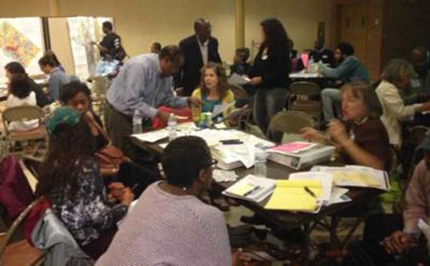 A May 6 meeting held at Christ United Methodist Church in Southwest D.C. and organized by Empower D.C. to collect resident feedback on the Comprehension Plan update.