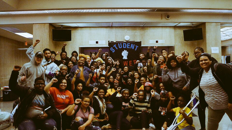 Howard Students at sit-in