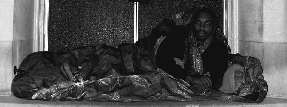 James recently moved outside to stay focused on acheiving his goals, away from the shelter environment he experienced.