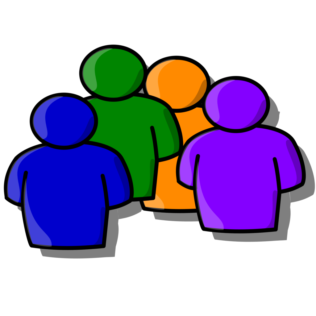 An illustration of colorful human figures.