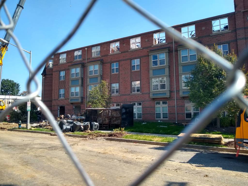 The Arthur Capper Senior Housing complex post-fire. Read the full story at www.streetsensemedia.org.