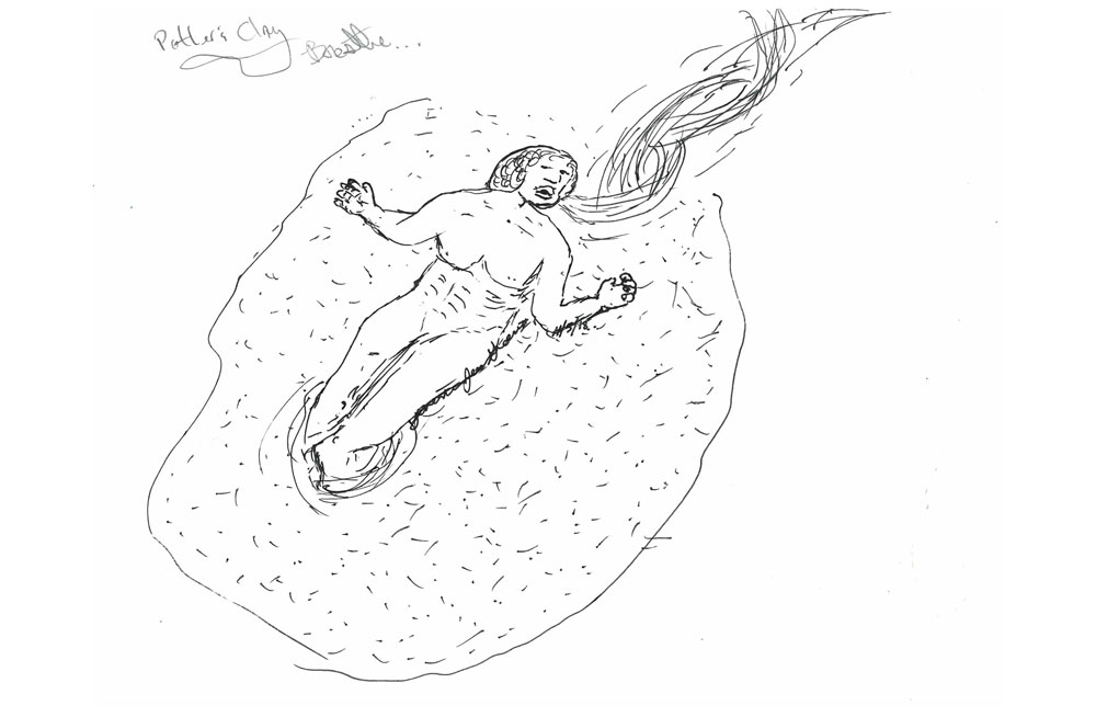 An illustration of a molded human figure.