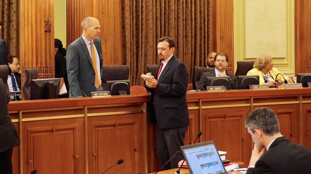 Photo of a DC Council Budget meeting taking place