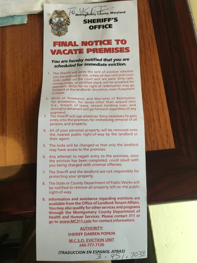Photo of IjahQueen Is Peniel's eviction notice