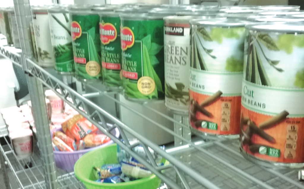 A photo of nonperishable food items