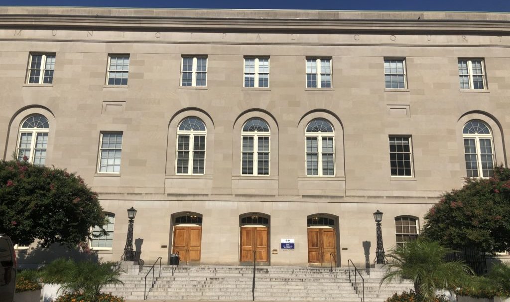 A picture showing the Landlord-Tenant Court.