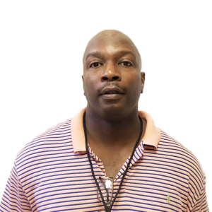 Potrait Photo of Reggie Jones from the shoulders up.