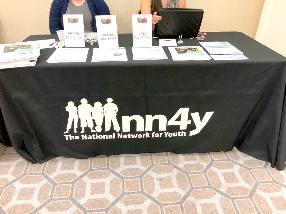 photo of nn4y table with brochures that say 