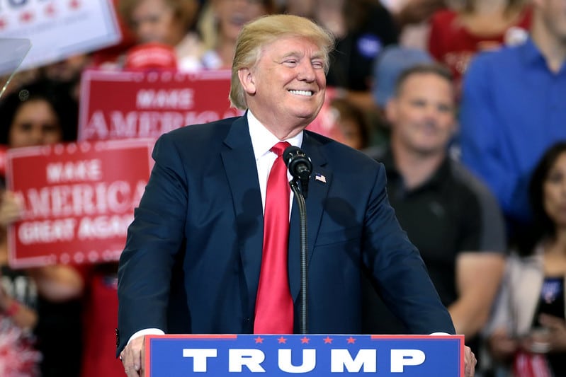 Donald Trump at campaign rally