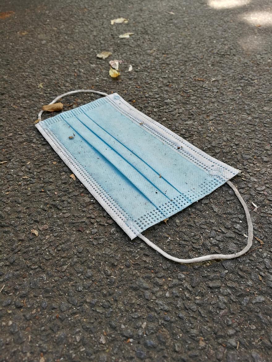 Photo of mask on the ground