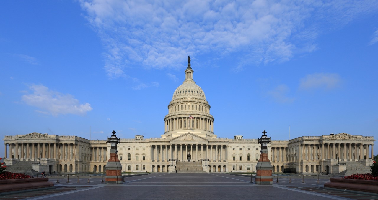 Photo of the East side of the Capitol Building.