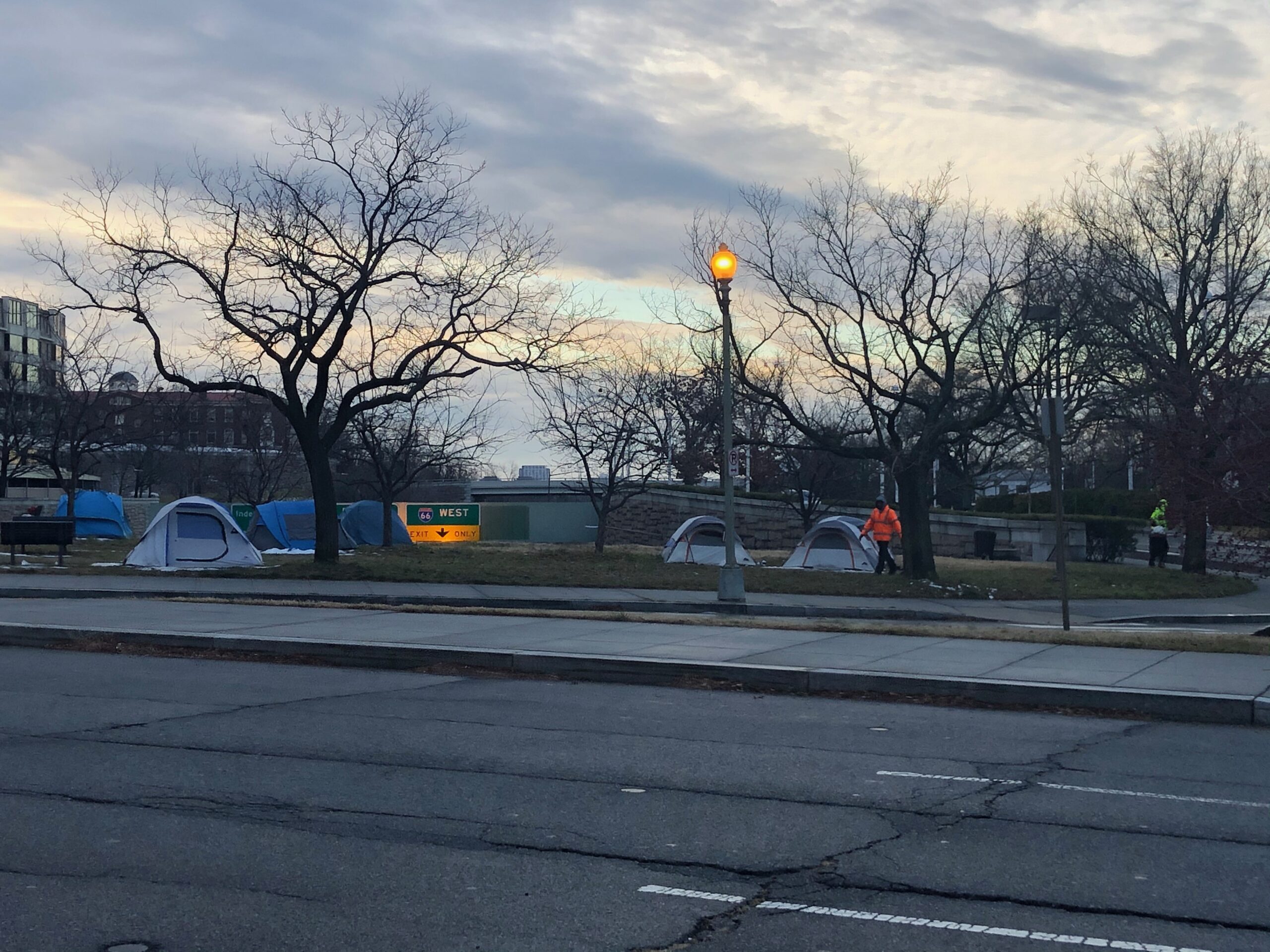 Photo of tent encampment