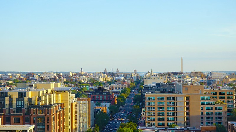 View of housing near Columbia Heights and Pleasant Plains.