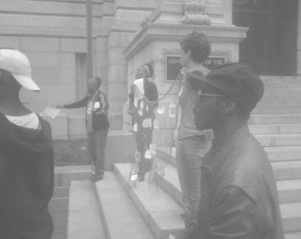 Photo of attendees of the rally