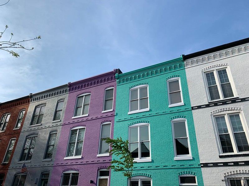 Photo of rowhouses in Washington, DC