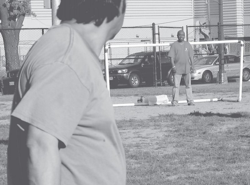 Street Soccer's D.C. Knights' players, volunteers, and coaches practice for their upcoming tournaments.