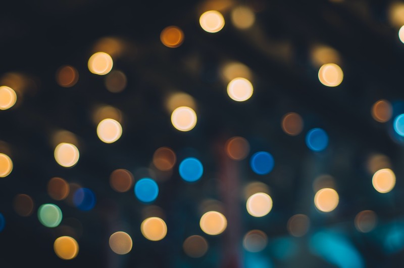 Photo of bright dots against a black backdrop