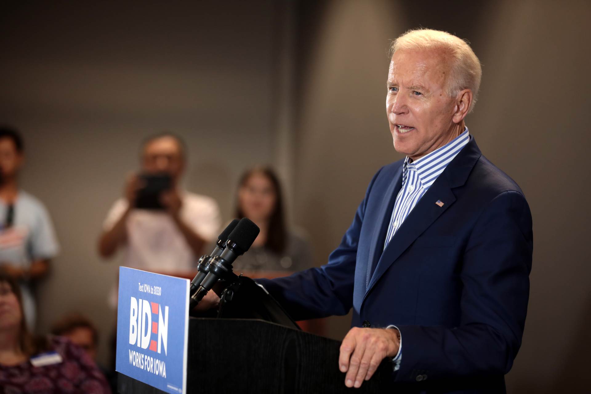 Photo of Joe Biden speaking at an event.