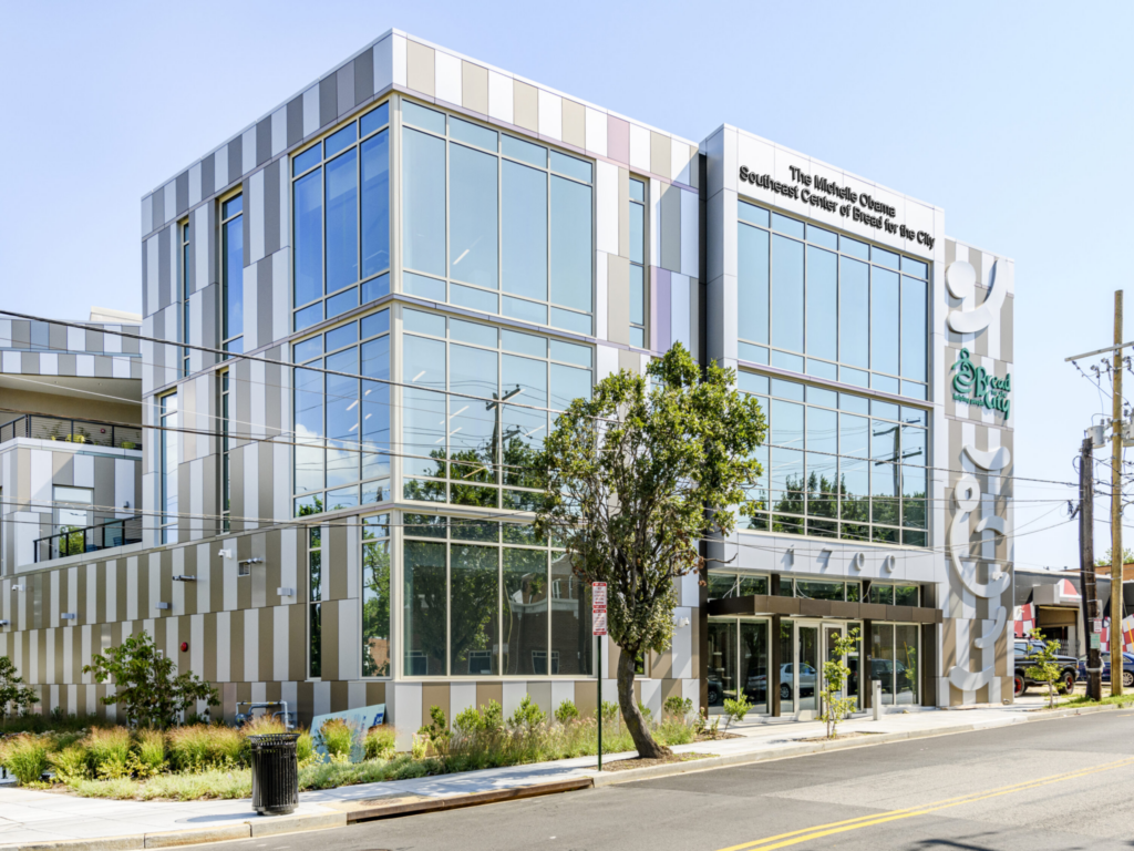 A picture of the new Michelle Obama Southeast Center of Bread for the City.