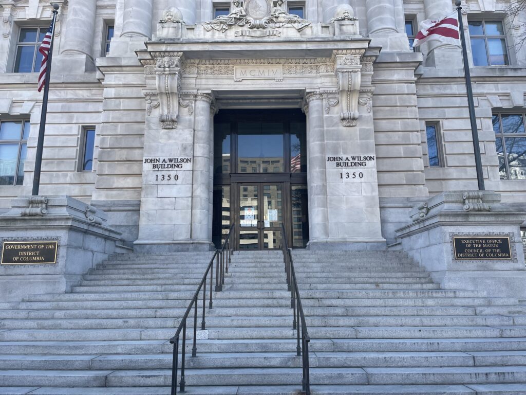 Photo of the John A. Wilson building in Washington, D.C.
