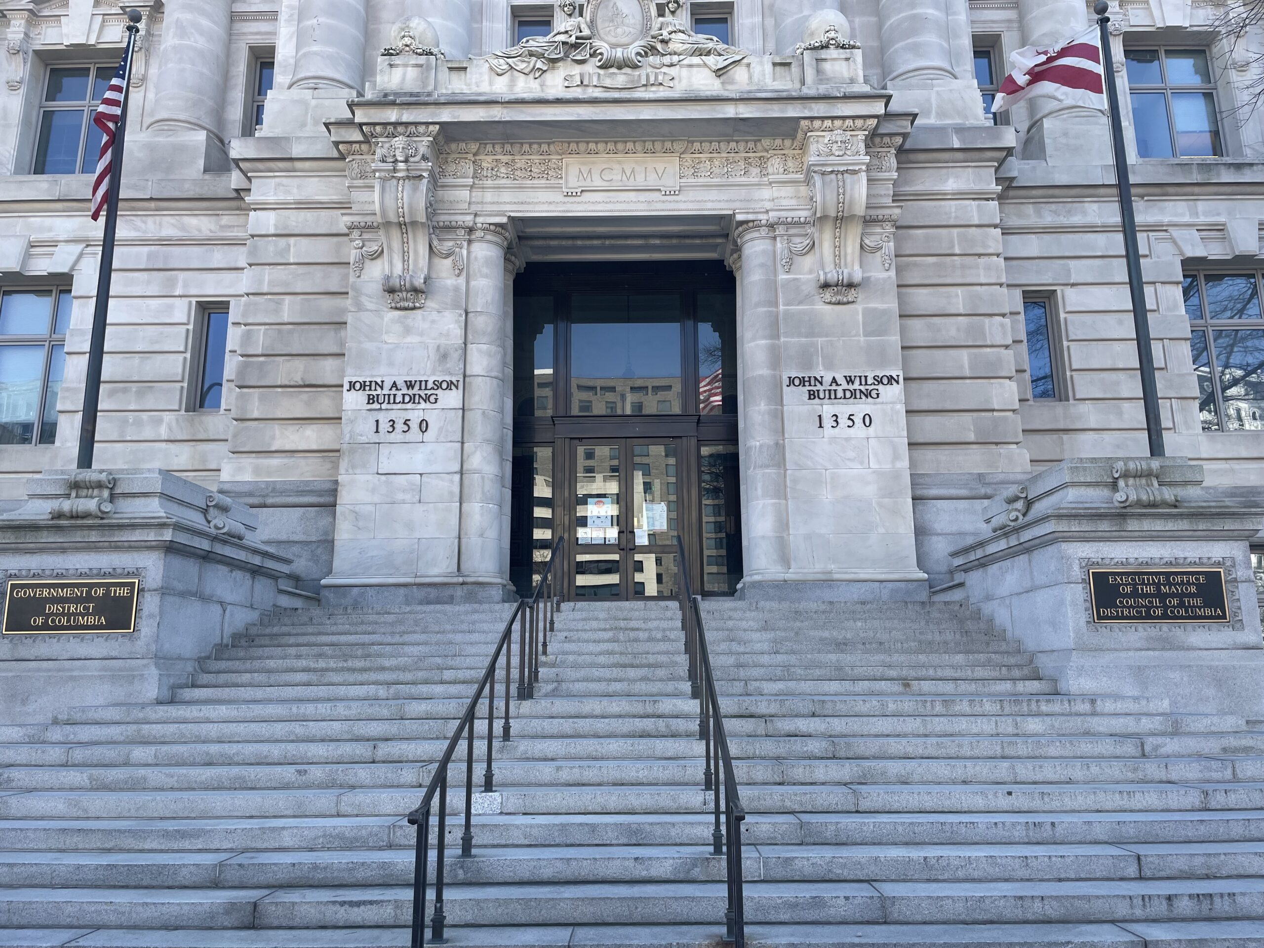 Photo of the John A. Wilson building in Washington, D.C.
