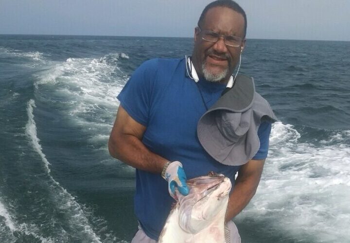 Man holding a fish