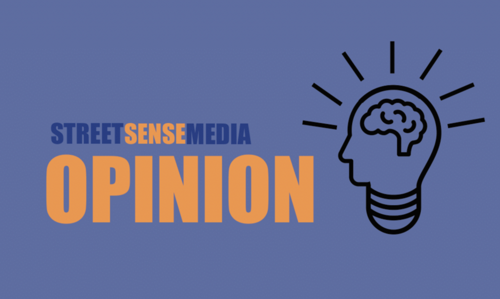 SSM Graphic with the word OPINION in orange and a lightbulb with a brain inside.